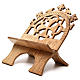 Book stand hand carved by the Bethlehem monks in white ash wood s2