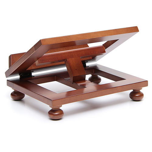 Estante de mesa madeira nogueira 25x20 cm 4