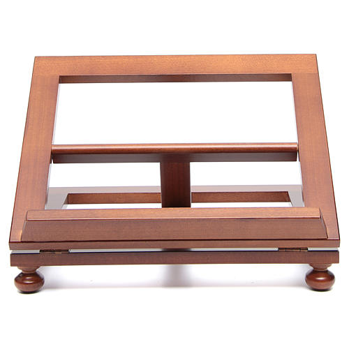 Estante de mesa em madeira de nogueira 35x28 cm 1