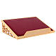 Table lectern with golden net and imitation leather surface s4
