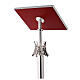 Lectern in cast brass 112cm with base in marble s9