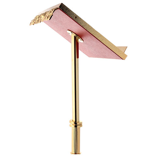 Lectern in 24K gold plated cast brass, baroque style 11