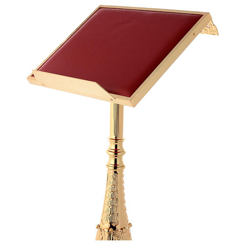 Mównica na stojaku odlewany mosiądz złoto 24K styl barokowy 3