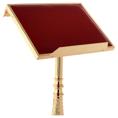 Mównica na stojaku odlewany mosiądz złoto 24K styl barokowy 8