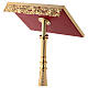 Mównica na stojaku odlewany mosiądz złoto 24K styl barokowy s9
