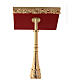 Lectern in 24K gold plated cast brass, baroque style s5
