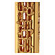 Leggio a colonna ottone dorato disegno stilizzato base marmo s9