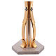Atril columna motivos curvilíneos latón dorado s6