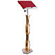 Atril columna motivos curvilíneos latón dorado s7