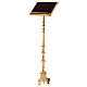 Bookstand in brass, baroque style 150 cm, golden s1