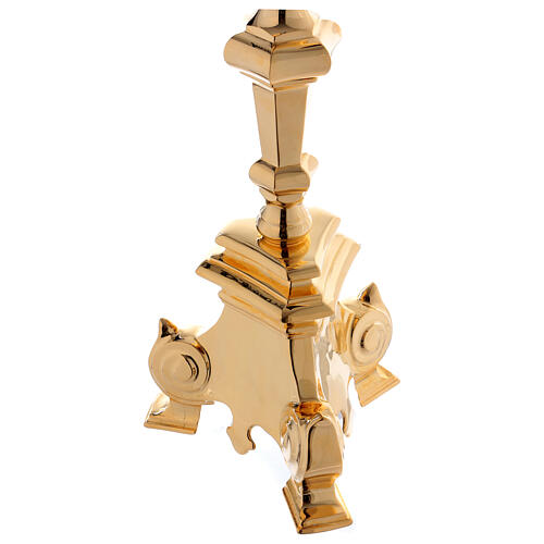 Baroque church lectern in gold plated brass 60 in 5