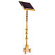Baroque church lectern in gold plated brass 60 in s2