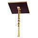 Baroque church lectern in gold plated brass 60 in s3