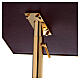 Baroque church lectern in gold plated brass 60 in s4