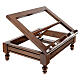 Wooden book-stand with flutings s2