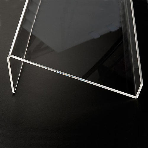 Book stand in plexiglass, 5mm rounded 5