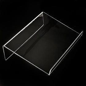Book stand in plexiglass, 5mm rounded