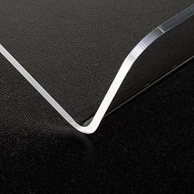 Tischpult Plexiglas, 3 mm Dicke stumpfe Kante