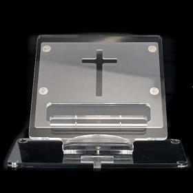 Tischpult Plexiglas Kreuz