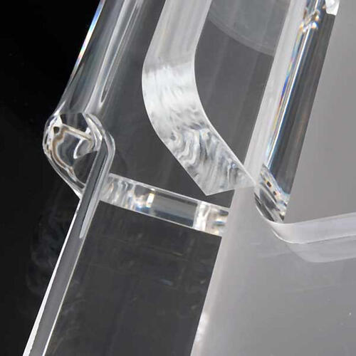 Estante em acrílico giratória com cruz central 5