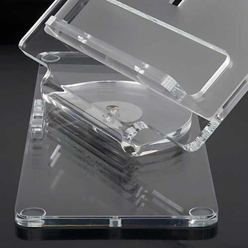 Estante em acrílico giratória com cruz central 6