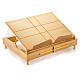 Gold-plated brass book stand s1