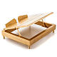 Gold-plated brass book stand s2