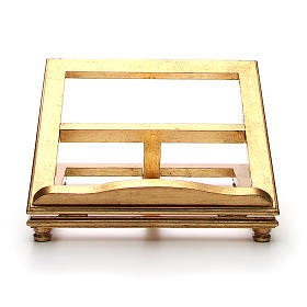 Tischpult aus Holz mit Blattgold