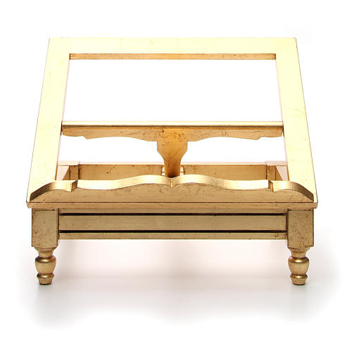 Holztischpult mit Blattgold 6