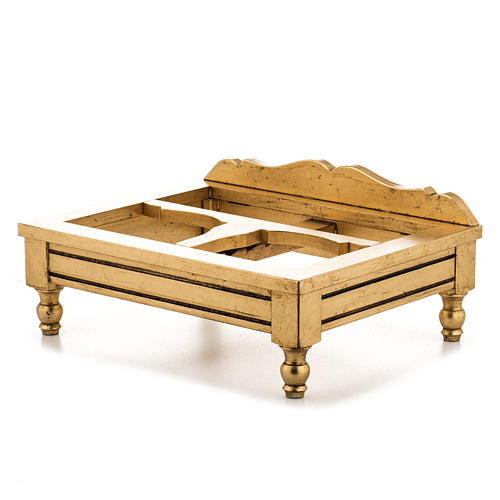 Holztischpult mit Blattgold 5