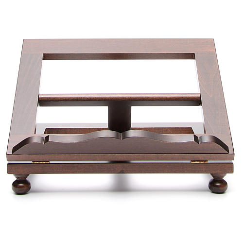 Estante mesa madeira escura 30x40 cm 7