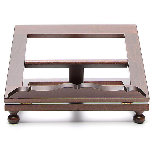 Estante mesa madeira escura 30x40 cm 1