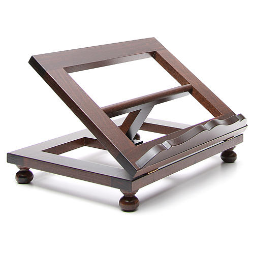 Estante mesa madeira escura 30x40 cm 4