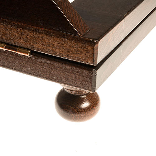 Estante mesa madeira escura 30x40 cm 5
