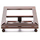 Estante mesa madeira escura 30x40 cm s7