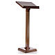 Lectern in walnut wood with fluted pedestal s4
