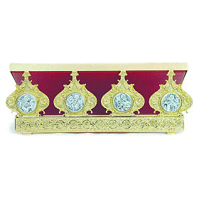 Leggii da tavolo: Leggio da mensa ottone fuso quattro evangelisti 30x40 cm