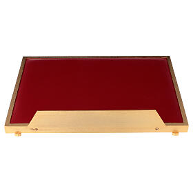 Leggii da tavolo: Leggio da mensa ottone fuso croce decorazioni barocche