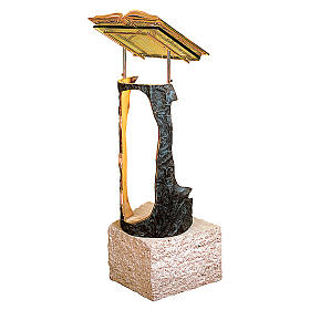 Lesepulte: Lesepult Molina Bronze und Travertin Marmor