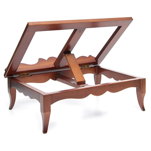 Bookstand in walnut wood, saber model 4