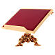 Rotating book stand in 24-karat gold plated casted brass s2