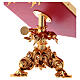Rotating book stand in 24-karat gold plated casted brass s7