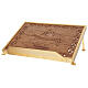 Estante de mesa dourado madeira e latão IHS s4