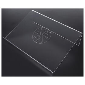 Tischpult aus Plexiglas, mit Gravur PX, 45x30 cm