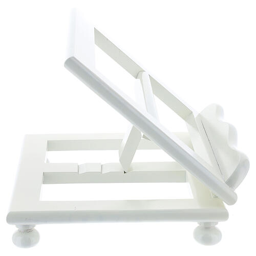 Verstellbares Tischpult aus weißem Holz, 20 x 25 7