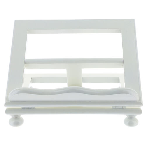Adjustable book stand 20x25 cm white wood 1