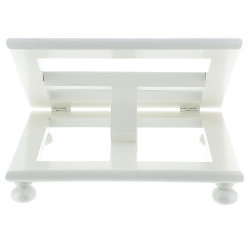 Adjustable book stand 20x25 cm white wood 8