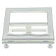 Adjustable book stand, white wood, 30x25 cm s1