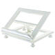 Estante mesa ajustável 30X35 cm branco, madeira s2