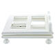 Estante mesa ajustável 30X35 cm branco, madeira s4